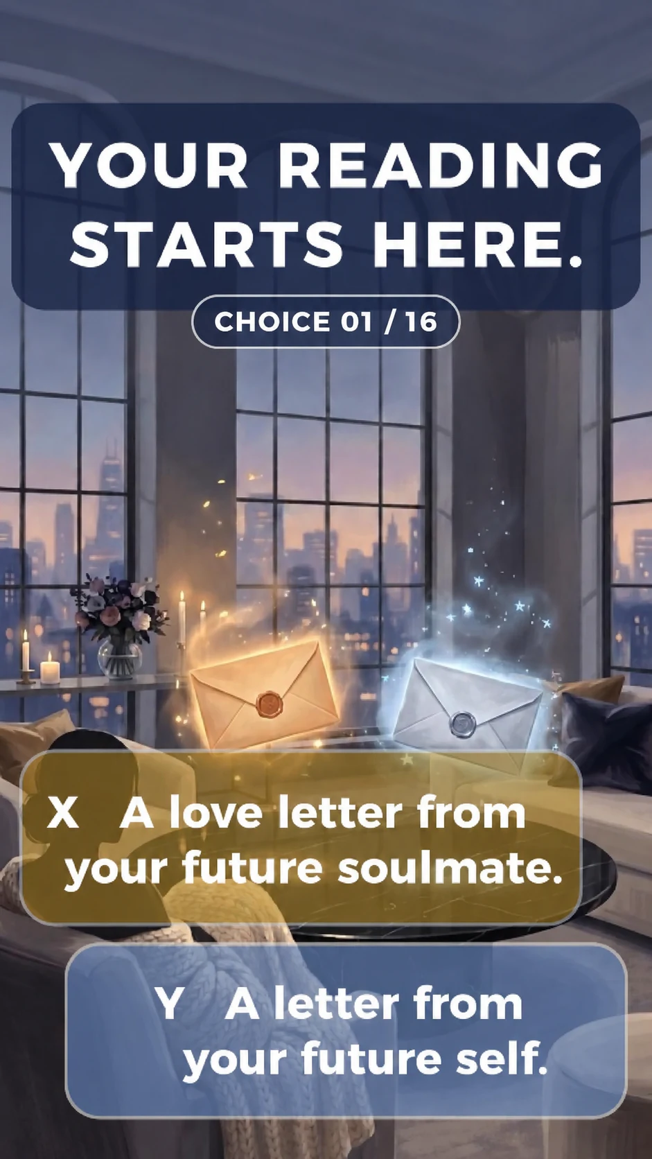 Choice 01: future soulmate or future self